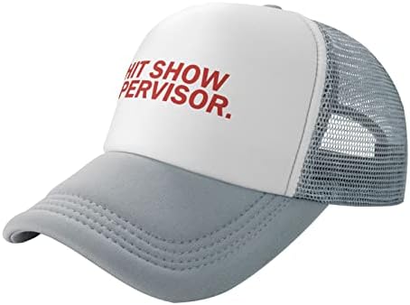 Vhalgvnbc show-show-supervisor pentru bărbați pentru femei pălării de plasă adolescenți pălărie de camionar de vară pentru