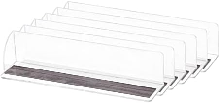 Meccanixity Divizoarele de raft drept, PVC Clear Clean Spot Separator Organizator Clapboard pentru supermarketul dulapului