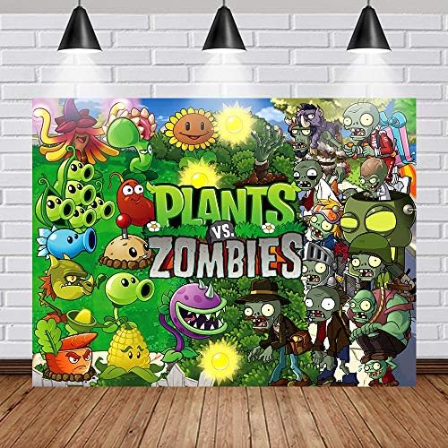 Plante și fundal Zombie PVZ Poster plante vs. zombi consumabile pentru 1 băieți nou-născuți copii duș petrecere decorațiuni