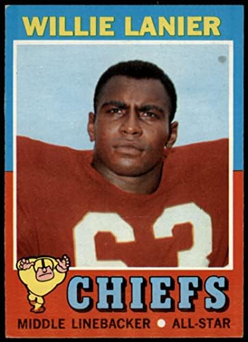 1971 Topps 114 Willie Lanier Kansas City Chiefs VG/Ex+ Chiefs Morgan St