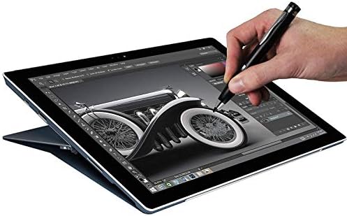BROONEL BLACK Mini Fine Point Digital Stylus Stylus compatibil cu Asus VivoBook Pro 17 N705UD 17,3 inch