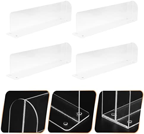 Rafturi cabinet de cabiloc 4pcs supermarket Divizor transparent raft alimentar clasificare baffle dulap magnetic raft de raft