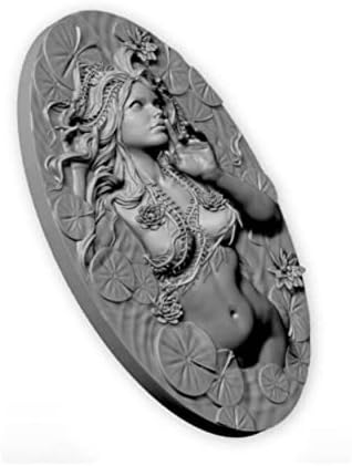 Etriye 100mm Flori antice Fairy Queen Warrior Bust Restin Figura Die Die Model // LJ2-58