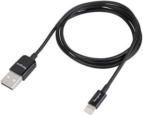 Targus Sync & Charge Lightning Cable pentru iPhone și dispozitive Apple compatibile, 1 metru, negru