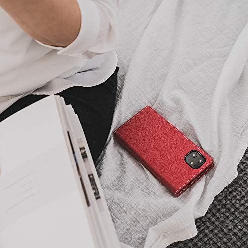 SLG iPhone 11 portofel din piele caz, D8 plin de cereale din piele jurnal Flip Cover Card Slot titularul cu cutie cadou, manual