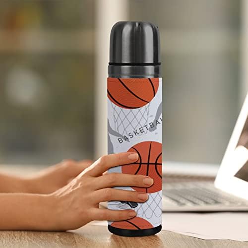 Vantaso Basketball Sports Sports Water Sticlă izolat cu perete dublu vid cană cană 500ml 17 oz pentru drumeții sportive