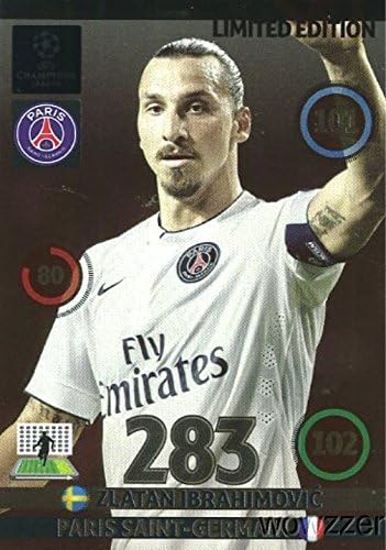 2014/2015 Panini Adrenalyn Champions Liga exclusivă Zlatan Ibrahimovic Limited Edition Mint! Card rar importat din Europa!