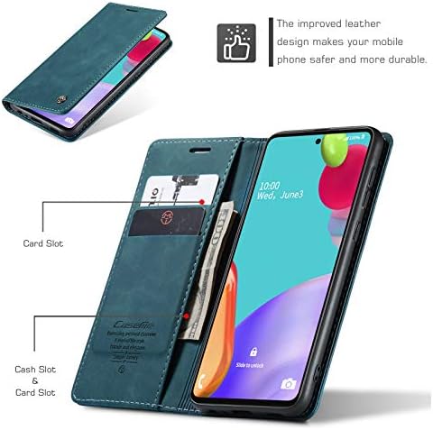 Carcasă Flip Kowauri pentru Samsung Galaxy A52 4G / 5G, Carcasă Portofel din piele Design clasic cu Slot pentru Card și carcasă