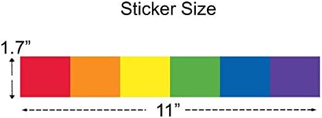LGBT PRIDE PROBOW FLAG STETHER & PATCH Iron - Dungile verticale Culori vibrante Design curcubeu Design - Decalare multisurfață