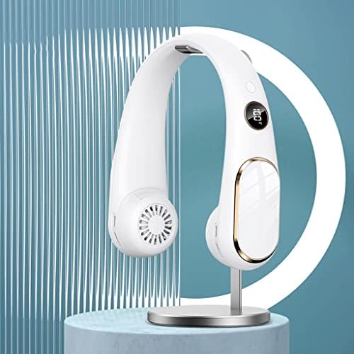 Ventilator de gât portabil, purtabil personal cu ventilator portabil la 360 ° de răcire a gâtului, USB Mini Hanging Got Fan,