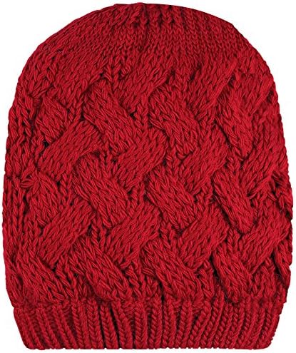 Lilax Women Tricot tricotat slouchy chunky supradimensionat pălărie moale de iarnă caldă de iarnă