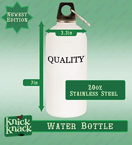 Cadouri Knick Knick Lovesick Stalker Chick - Sticlă de apă din oțel inoxidabil 20oz cu carabină, alb