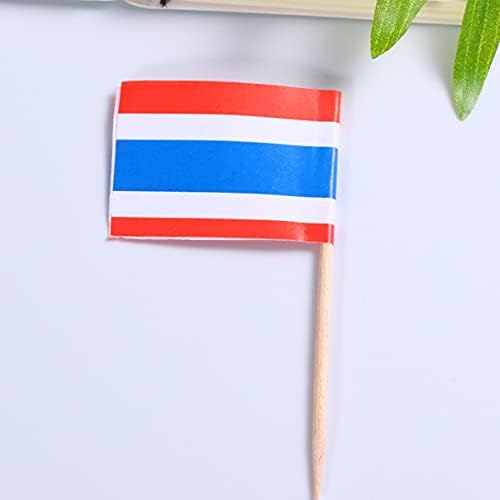 ABOOFAN American Flag Cupcake Toppers Cupcake Topper 2buc Mini Pavilion ponturi Thailanda scobitoare steaguri Thailanda steaguri