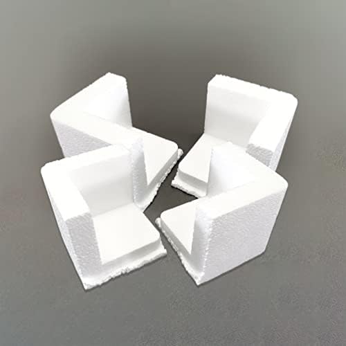 FixtureDisplays protector de colț din polistiren 8pk pentru ambalarea cutiilor de transport 3x3x3, densitate de 19 kg/metru