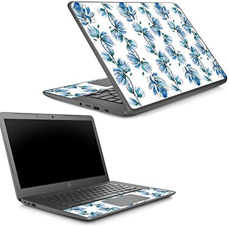 Piele MightySkins compatibilă cu HP Chromebook 14 G5-Blue Vines | husă de înveliș din vinil de protecție, durabilă și unică