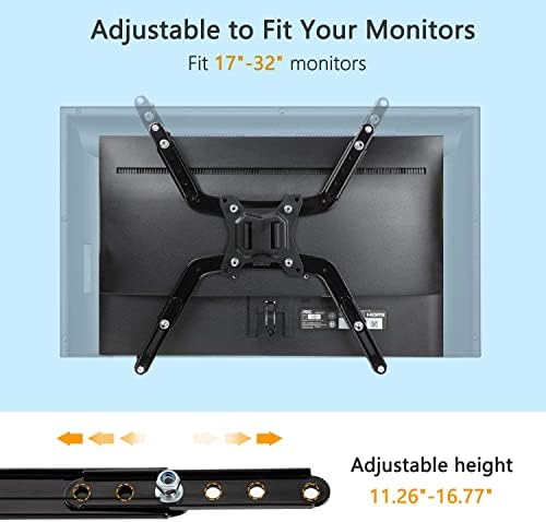 Huanuo monitor monitorizare montare pentru ecrane ultrawide de 24 ”-35” și Huanuo Universal Vesa Mount Adapter Kit