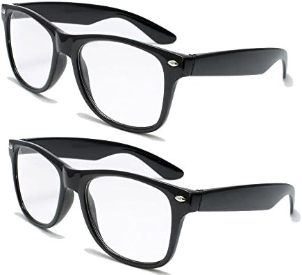 Vision World Eyewear 2 perechi Ochelari de citire de lux - Mărgare confortabilă elegantă a cititorilor simpli