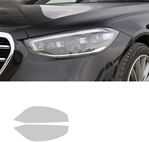 Autocolant TPU negru afumat Transparent Mguotp pentru faruri auto pentru accesorii Mercedes Benz S Class W223 2021