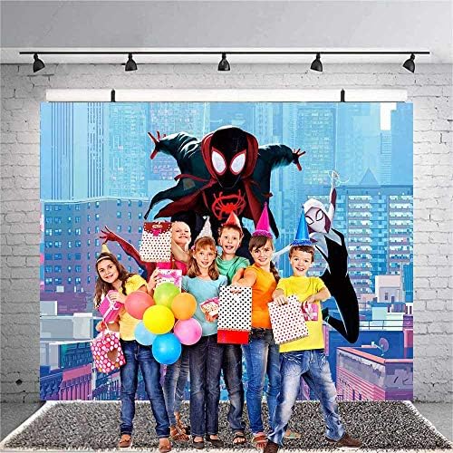 Miles Morales Spiderman fundal băieți ziua de nastere Partidul Consumabile ziua de nastere decorare Banner Partidul Consumabile