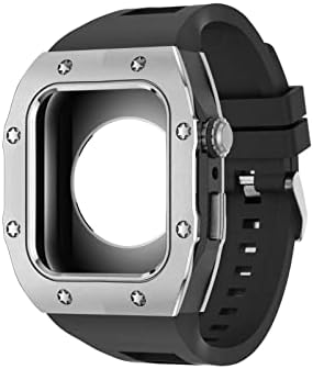 Kanuz cu curea de cauciuc cu curea metalică pentru Iwatch Watch SE/4/5/6/7 Accesorii Apple Mod Watch Accesorii Înlocuire din