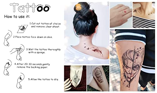 Catcher de vis Tatuaje temporare Tatuaj impermeabil Fake pentru bărbați pentru femei Design decorațiuni corp corp piept picioare
