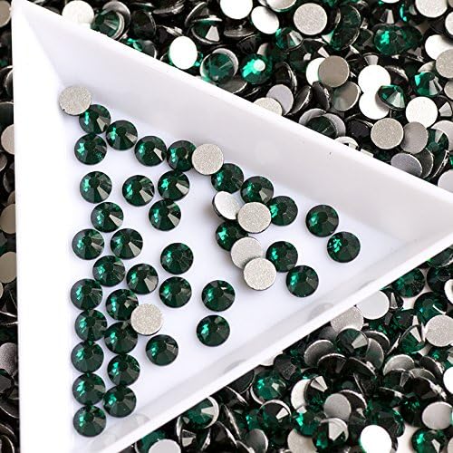 SS3 1440pcs Emerald Non Hotfix Stones No Hot Fix Shhinestone Glitter Crystal Strass Fără fier pe strasuri pentru îmbrăcăminte