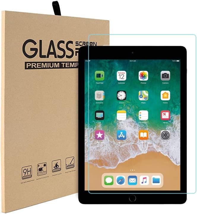 TSQ iPad Air Screen Protector Prima a 2 -a generație | Protector de ecran de sticlă pentru iPad Pro 9.7 / iPad 5a a 6 -a
