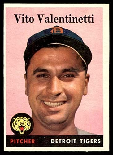 1958 Topps 463 Vito Valentinetti Detroit Tigers Ex/Mt Tigers