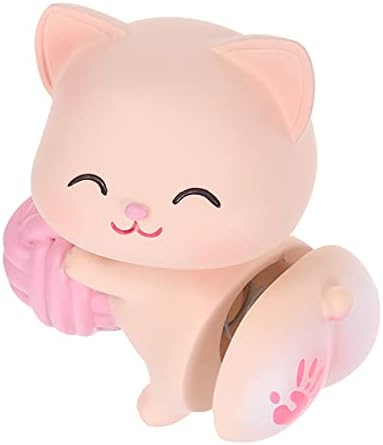 Toyandona 1pcs Mașină Shaking Cap Decorare Figurină Cat Figurină Dashboard Dancing Toy Cat Cat Toppers Animal Doll Ornament