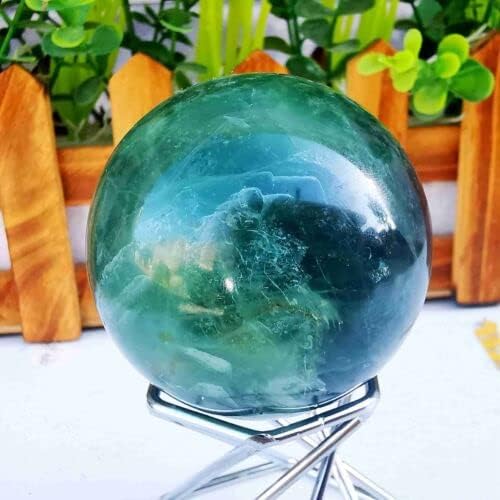 NKB1922430 Crystal Ball 260G Verde Natural Verde Fluorit Cuarț Crystal Ball Sfera Minerală Lustruit