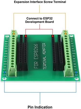 3PCS ESP8266 Placă de breakout GPIO 1 în 2 plăci cu șuruburi terminale compatibile cu ESP8266 ESP-12E bloc PCB PCB Placă de