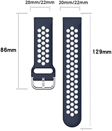 Wscebck 20mm inteligent ceas încheietura curele pentru Xiaomi GTS / GTS 2 Mini 2e Silicon Band bip S U Pro înlocuire brățară