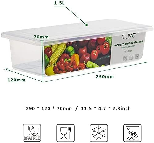 Containere pentru depozitarea alimentelor Plus suport pentru ouă pentru frigider-Set de 6