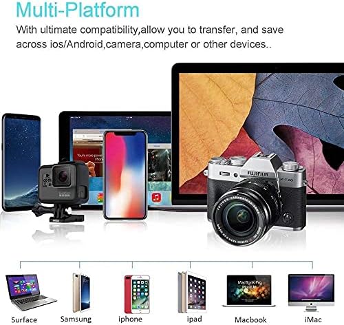 BoxWave Gadget inteligent compatibil cu LG Gram 16 2-în - 1-Allreader cititor de carduri SD, cititor de carduri microSD SD