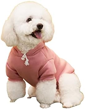 Glugă de câine de bază Qwinee, sacou cald pentru câini, îmbrăcăminte pentru pisici, cămașă pentru câini, haine pentru câini
