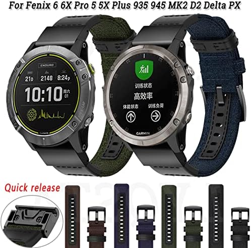 EGSDSE 26 22mm Quick Release Watchband curea pentru Garmin Fenix 6 6x Pro 5x 5Plus Mk2i Enduro D2 Delta PX ceas EasyFit încheietura