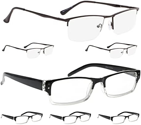 LUR 3 pachete ochelari de citire pe jumătate de margine + 4 pachete ochelari clasici de citire