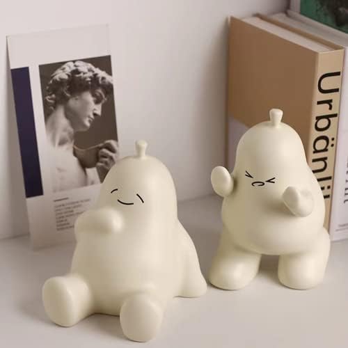 Linxia pere Bookends vanilie ceramice Creative Bookends pentru rafturi carte titularul Dop pentru cărți / filme/CD-uri / jocuri