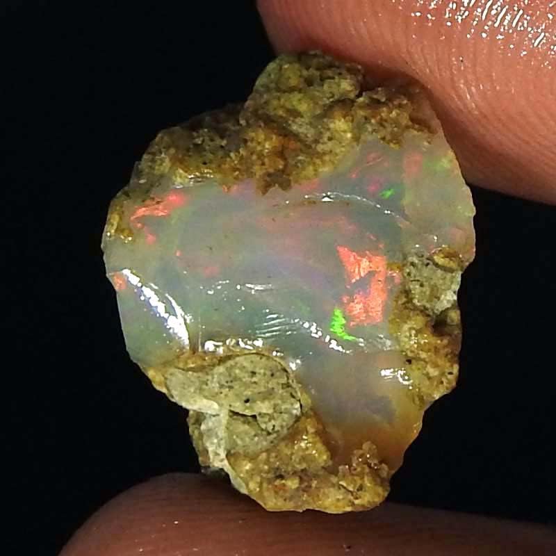 JewelGemScraft ™ 03.53Cts. Piatră de opal brută ultra -foc, cristale naturale de piatră, rocă opală etiopiană, livrări de bijuterii,