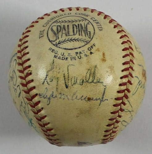 1953 Echipa Chicago Cubs a semnat baseball -ul Ligii Naționale Giles cu JSA COA - baseball -uri autografate