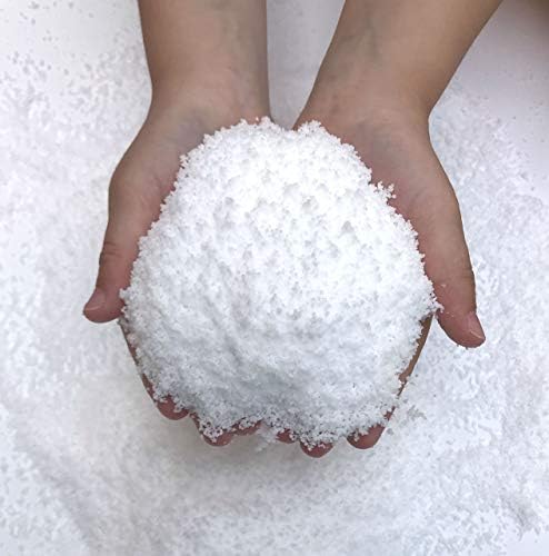 Zăpadă artificială polimer pulbere borcan pentru sezon și nunti decorare zăpadă știință Kit face 8 galoane de pufos Faux zăpadă