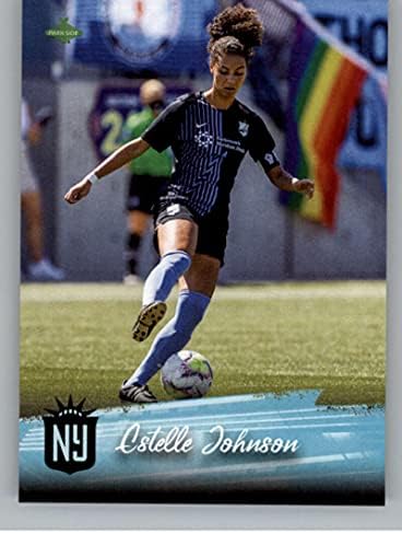 2021 Parkside Premier Edition NWSL 112 Estelle Johnson NJ/NY Gotham Card de tranzacționare a fotbalului
