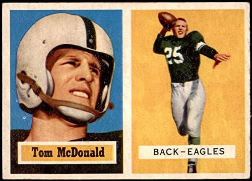 1957 Topps 124 Tommy McDonald Philadelphia Eagles Ex/Mt Eagles Oklahoma