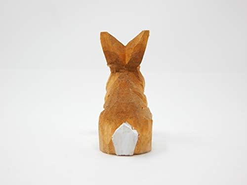Iepure brun iepuras iepure în miniatură figurină de grădină statuie de decorare a animalelor mici