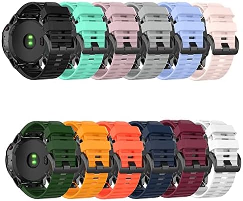 Fehauk 26 22mm cu curea cu bandă de ceas cu versiune rapidă pentru Garmin Fenix ​​7 7x 6x 6 6s 5 5x 3 3HR S60 MK1 Watch Silicon