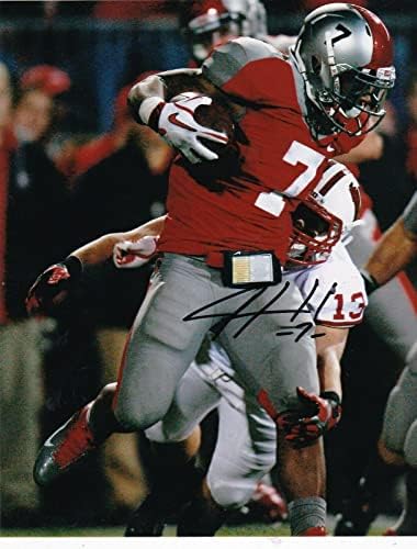 Jordan Hall Ohio State Buckeyes Acțiune semnată 8x10 - Fotografii autografate NFL