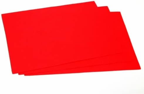 Țesătură simplă din pâslă acrilică 9 x 12 dreptunghi roșu-pe foaie