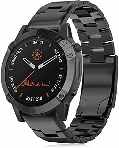 SNKB Quick Fit Titanium Alloy + inox Watchband pentru Garmin Fenix 7x 7/6 6x Pro 5X Plus curea bandă Marq / Enduro curea brățară