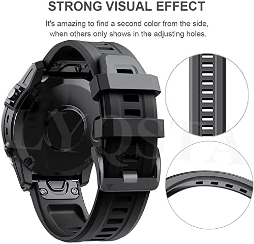 Kangdd Oficial Silicon 26 22mm eliberare rapidă Watchband Wriststrap pentru Garmin Fenix 7 7x 6 6X 5X 5 3 ore Ceas Inteligent