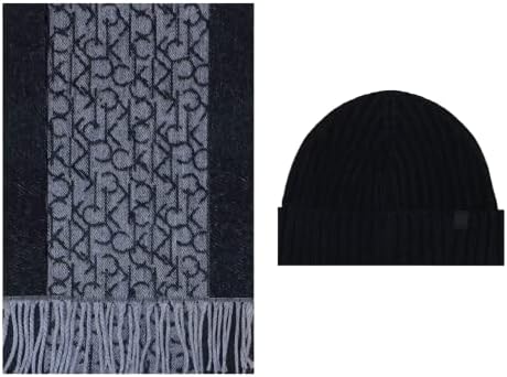 Calvin Klein Muffler și pălărie tricotată din 2 piese set